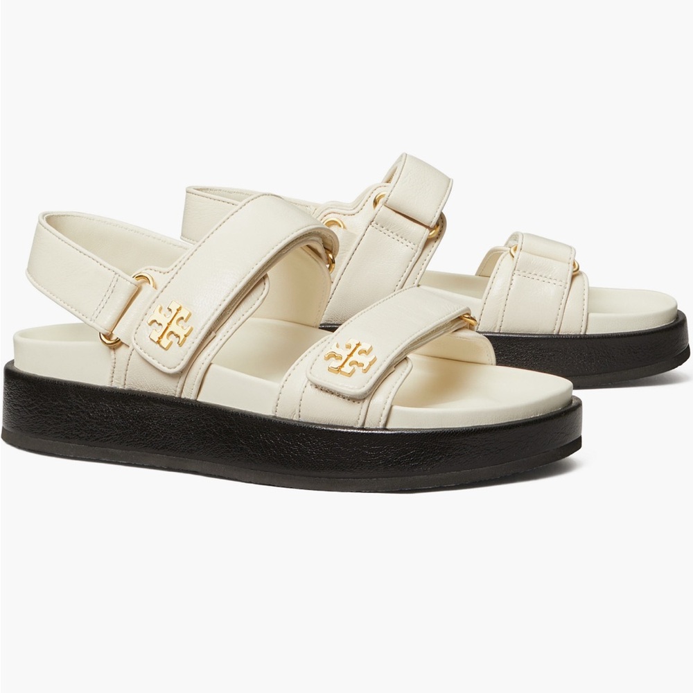 Tory Burch Kira Slingback Sport
Platform Sandal - Cream and Black